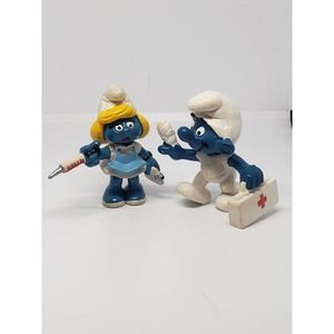 Vintage Smurf Medic Smurfette Nurse